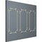 Ekena Millwork 31-in. W x 62-in. H Tirana Panel Moulding Kit Triple Panel PMLKTI31X62C - alternate 7